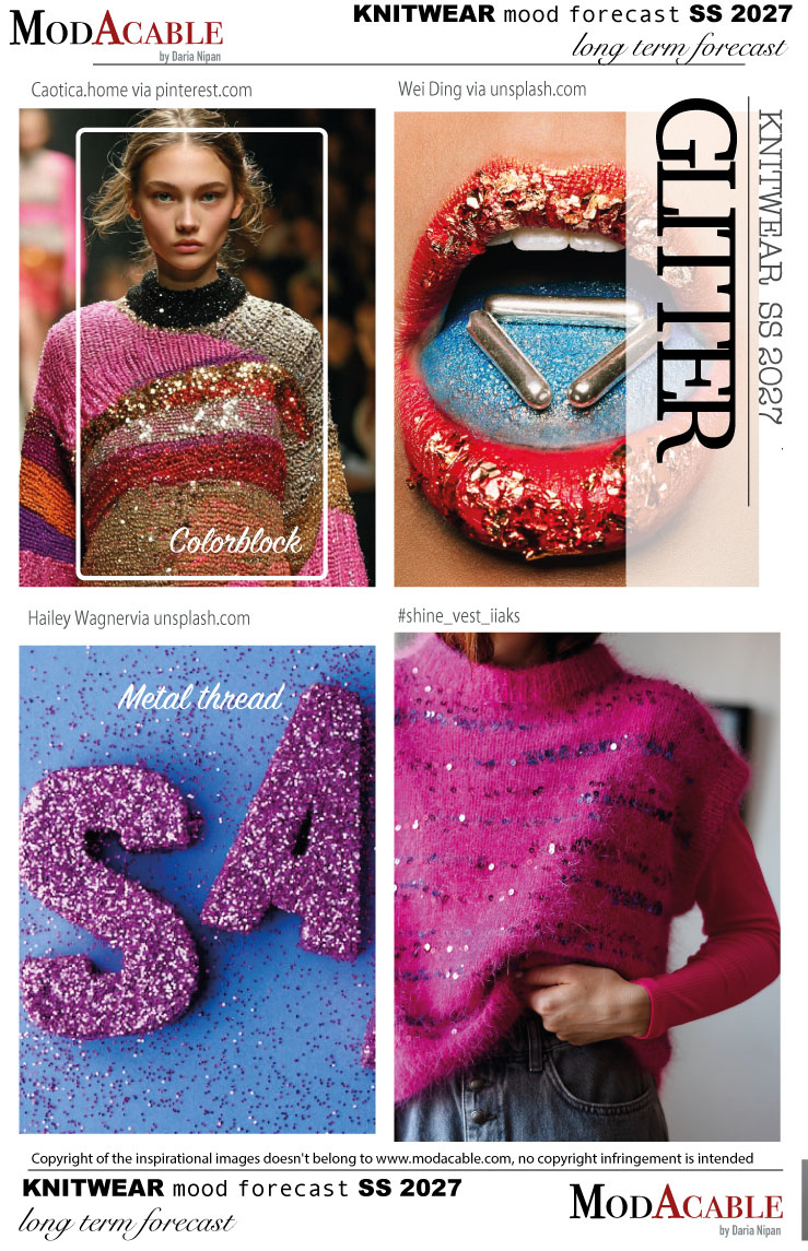 ВЛ 27 тренд муд женского трикотажа Глиттер