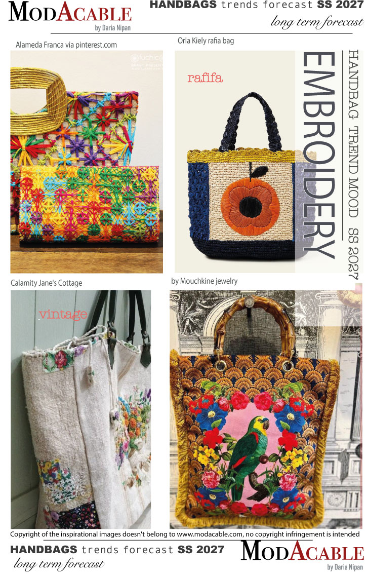 ВЛ 27 тренд муд женских сумок Вышивка