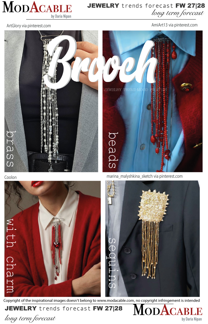 ОЗ 27/28 тренд женских украшений Брошь