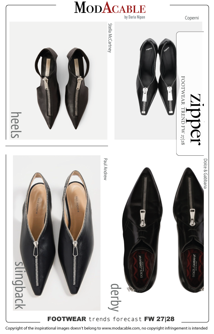 FW 27/28 footwear trend Zipper