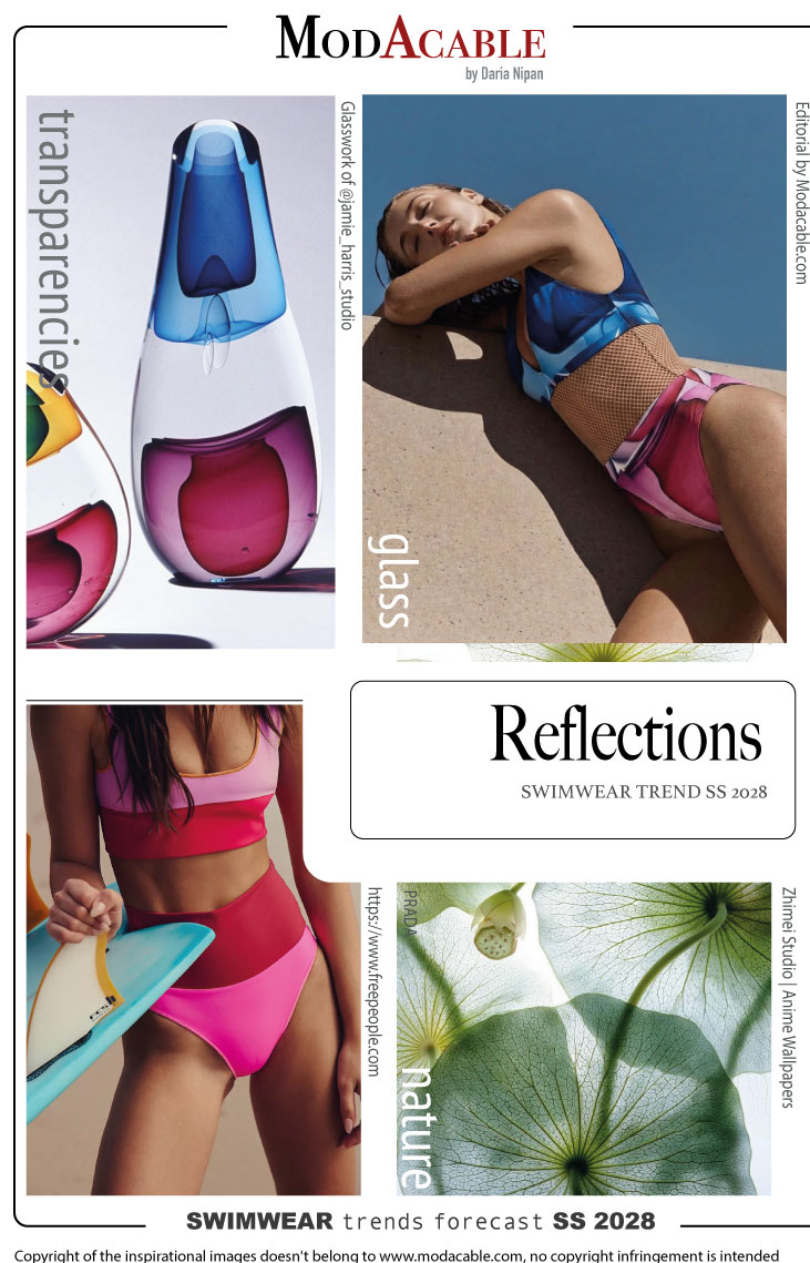 SS 28 women's swimwear mood trend Reflections