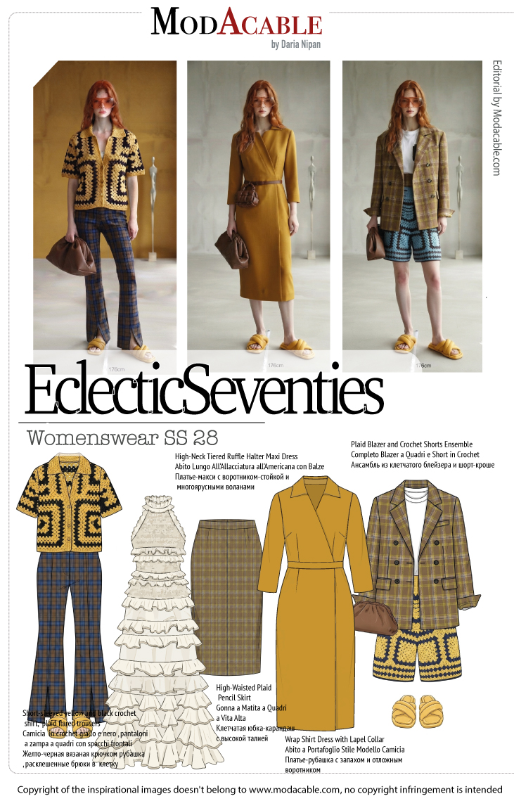 SS 28 women's fashion trend Eclectic Seventies