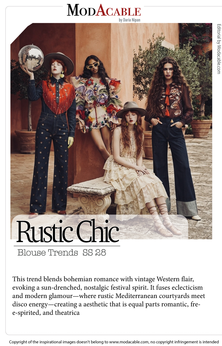 SS 2028 blouse trend Rustic Chic
